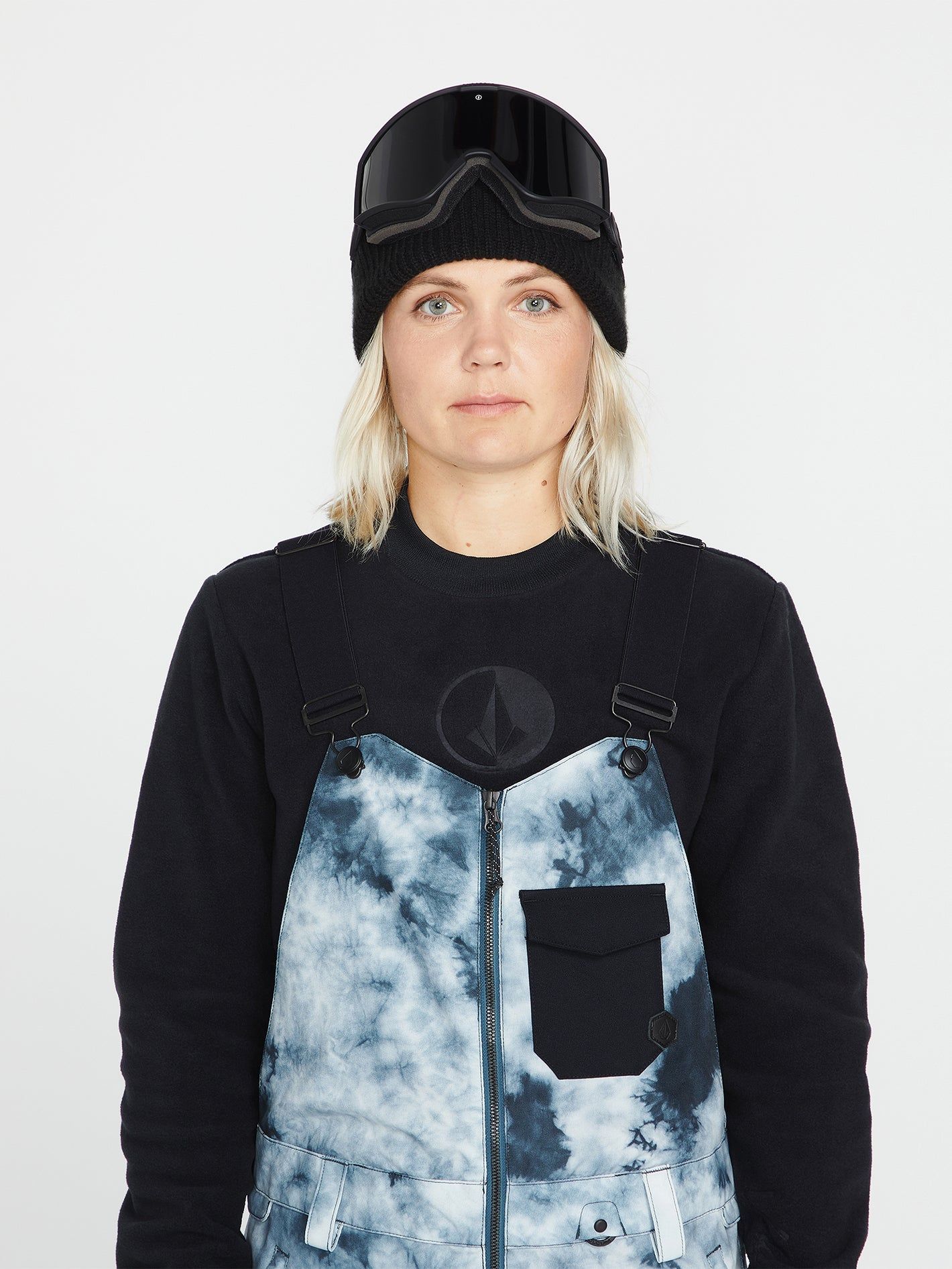 Womens Swift Bib Overall - Storm Tie-Dye (2022) sold by Volcom product image thumbnail 3
