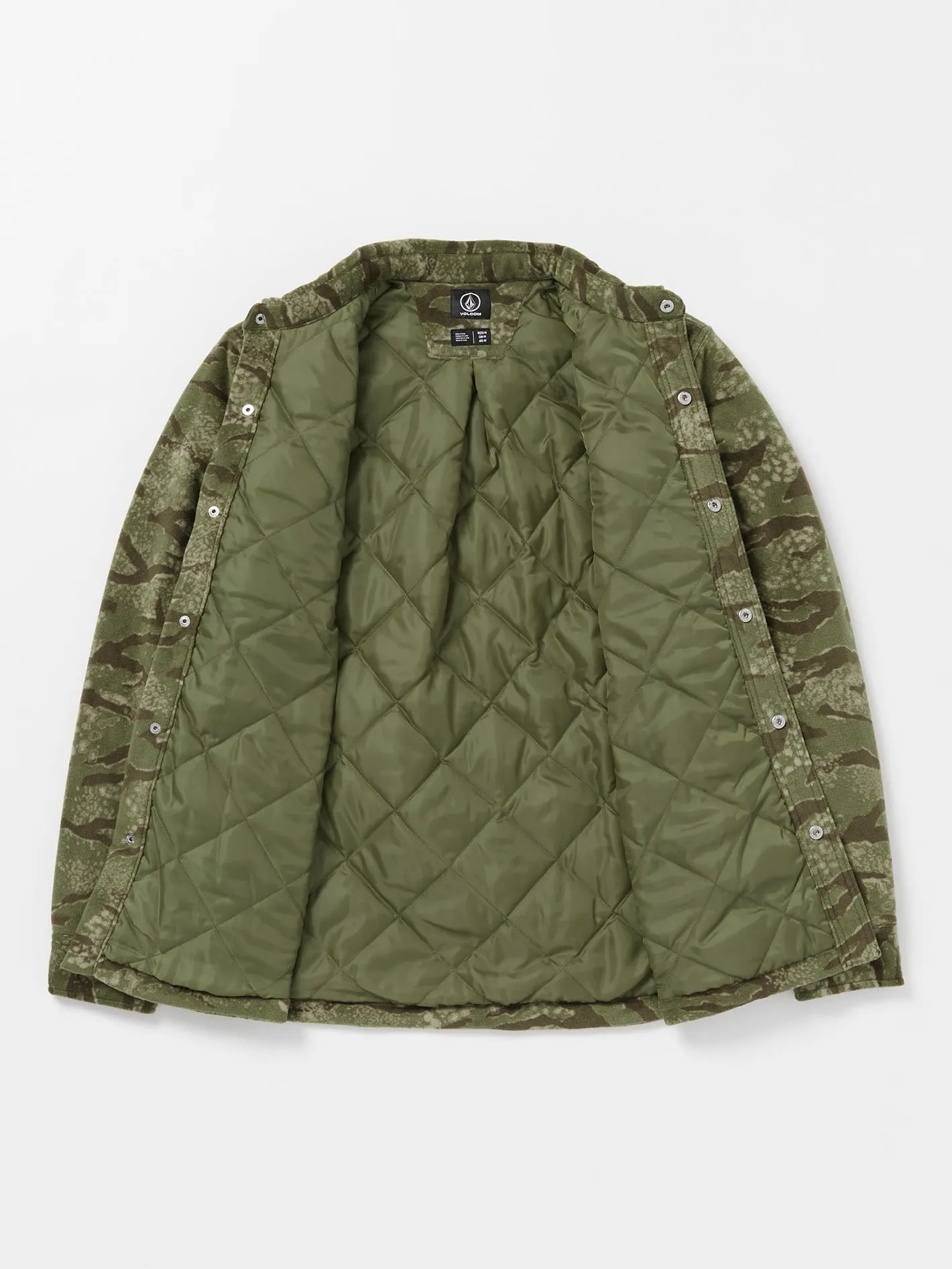 Bowered Fleece Long Sleeve Shirt - Squadron Green sold by Volcom product image thumbnail 3