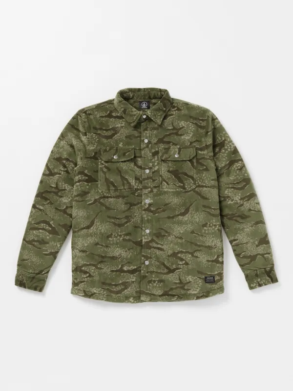 Bowered Fleece Long Sleeve Shirt - Squadron Green made by Volcom