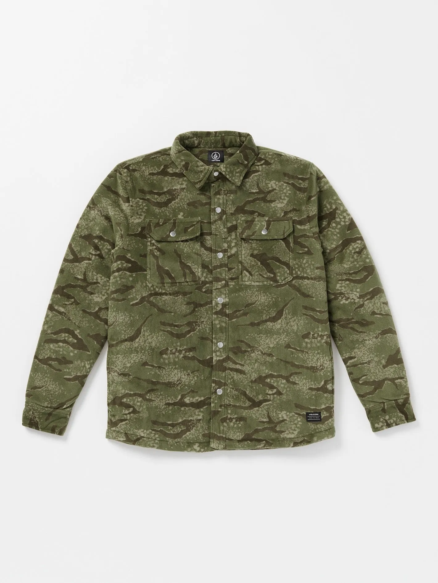 Bowered Fleece Long Sleeve Shirt - Squadron Green sold by Volcom