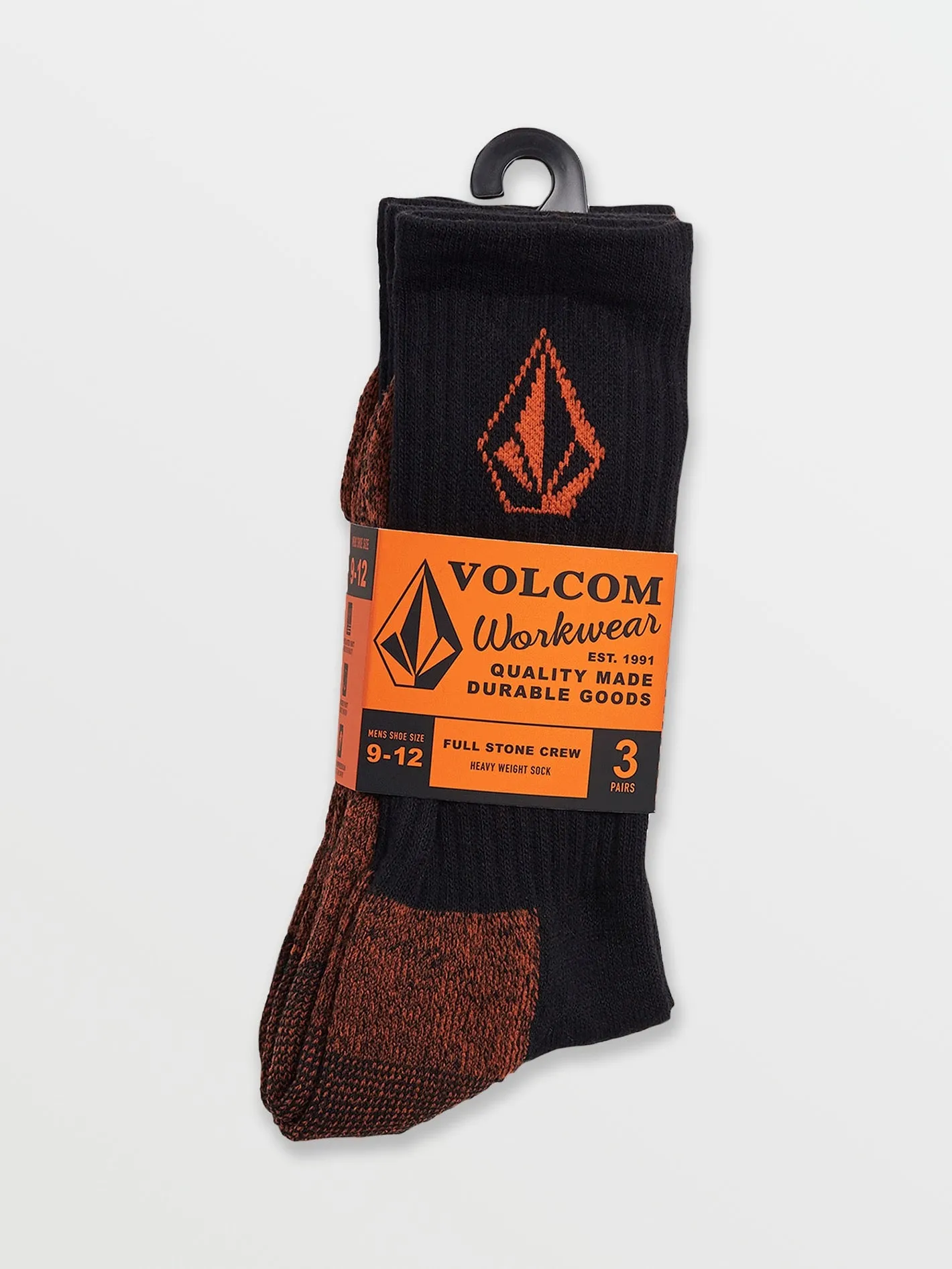 Volcom Workwear Sock 3Pk - Black sold by Volcom product image thumbnail 3