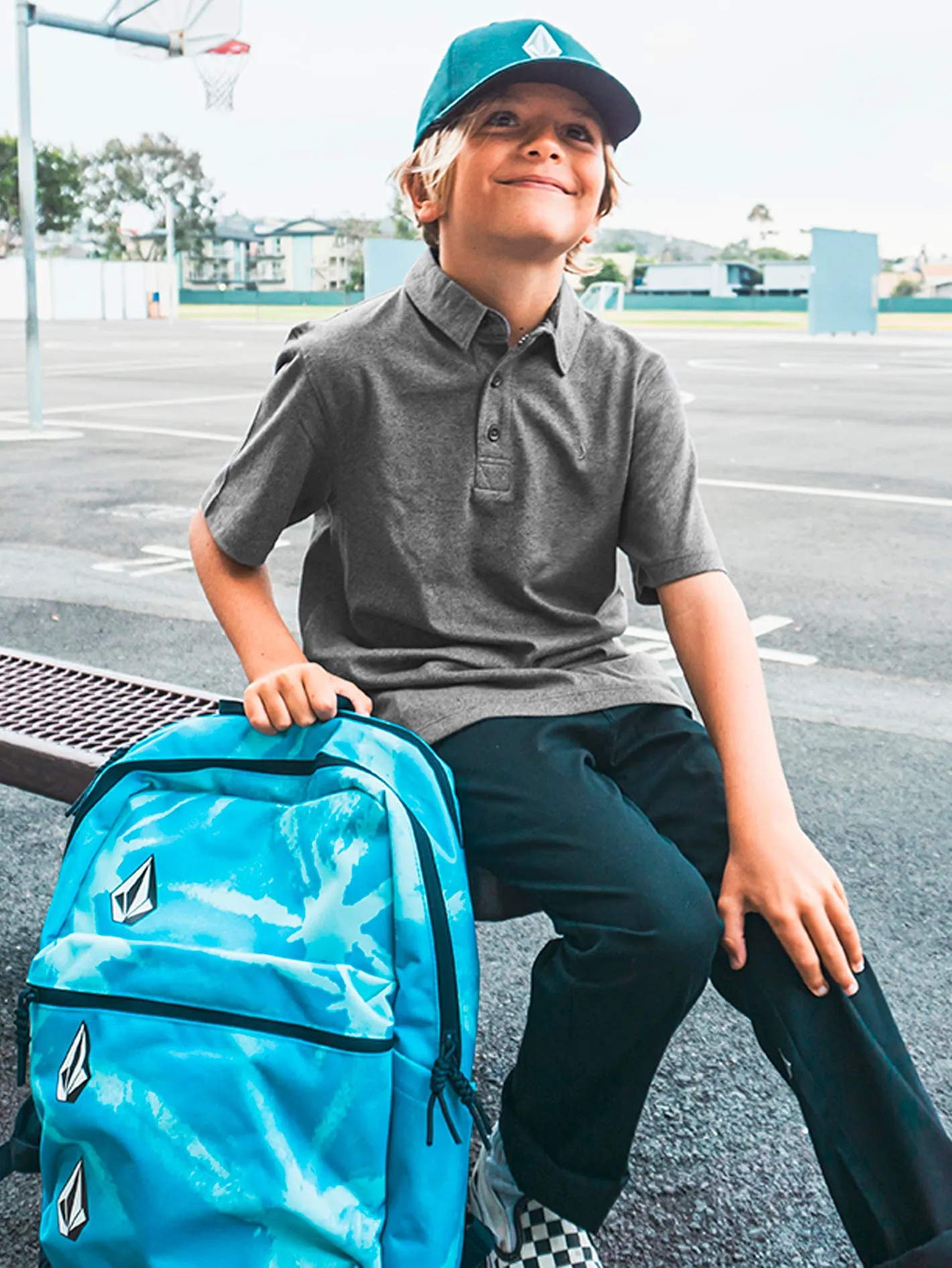 Big Boys Wowzer Polo Short Sleeve Shirt - Stealth sold by Volcom product image thumbnail 5