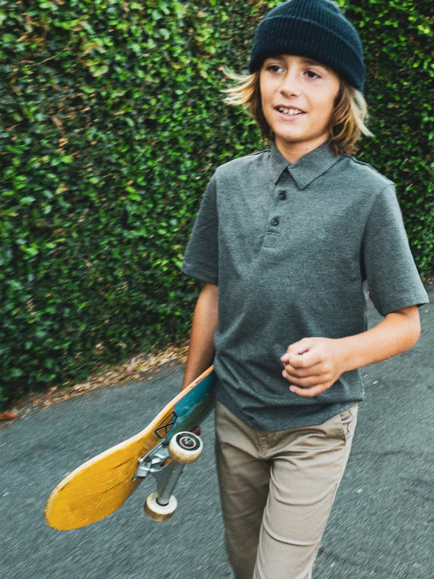 Big Boys Wowzer Polo Short Sleeve Shirt - Stealth sold by Volcom product image thumbnail 4