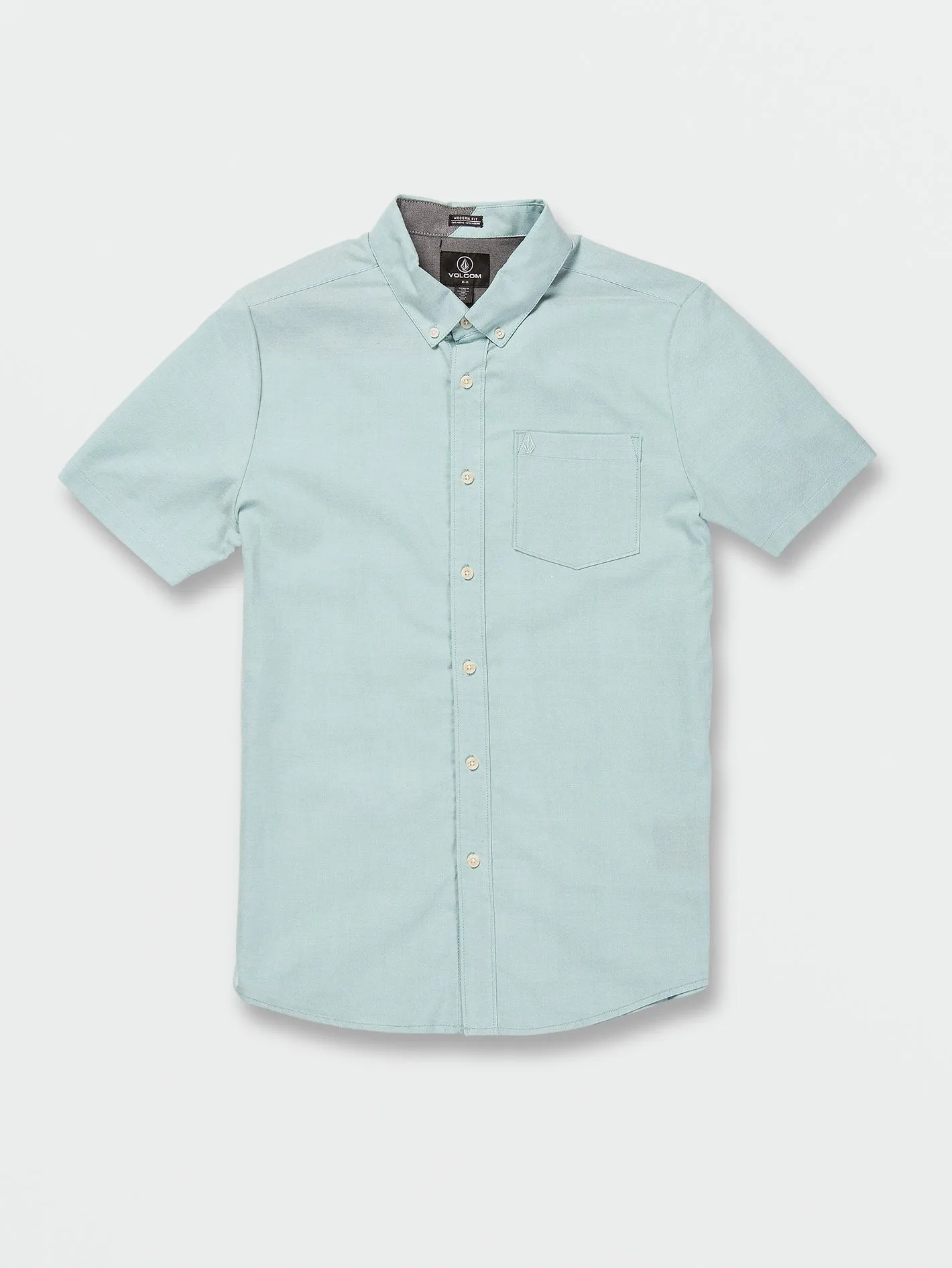 Everett Oxford Short Sleeve Shirt - Cali Blue Heather sold by Volcom