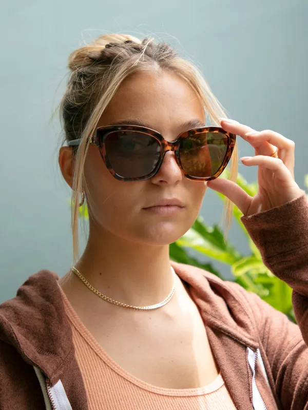 Milli Sunglasses - Gloss Tort/Bronze sold by Volcom
