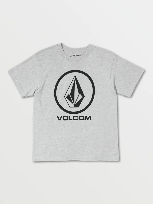 Big Boys Circle Corp Short Sleeve Tee - Heather Grey sold by Volcom