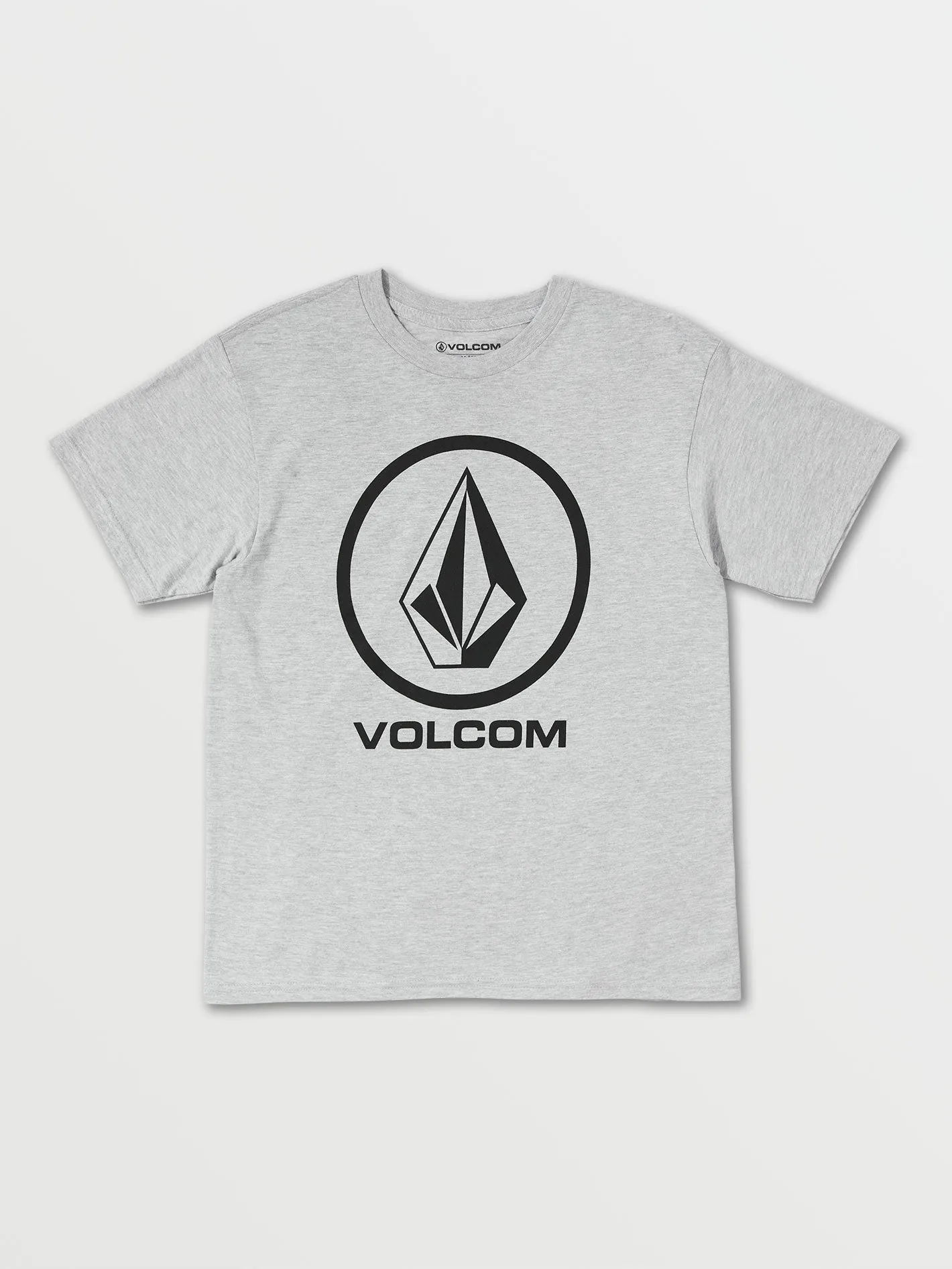 Big Boys Circle Corp Short Sleeve Tee - Heather Grey sold by Volcom