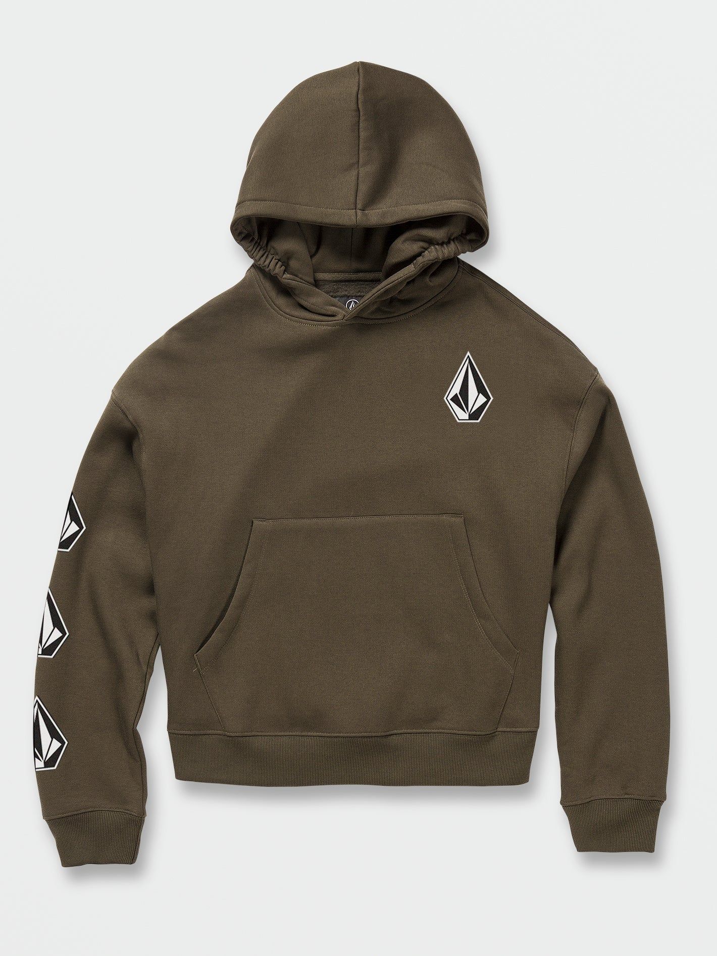 Big Boys Iconic Stone Pullover Hoodie - Military sold by Volcom