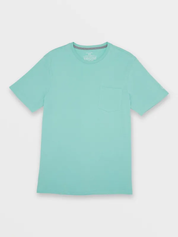 Solid Short Sleeve Pocket Tee - Ice sold by Volcom