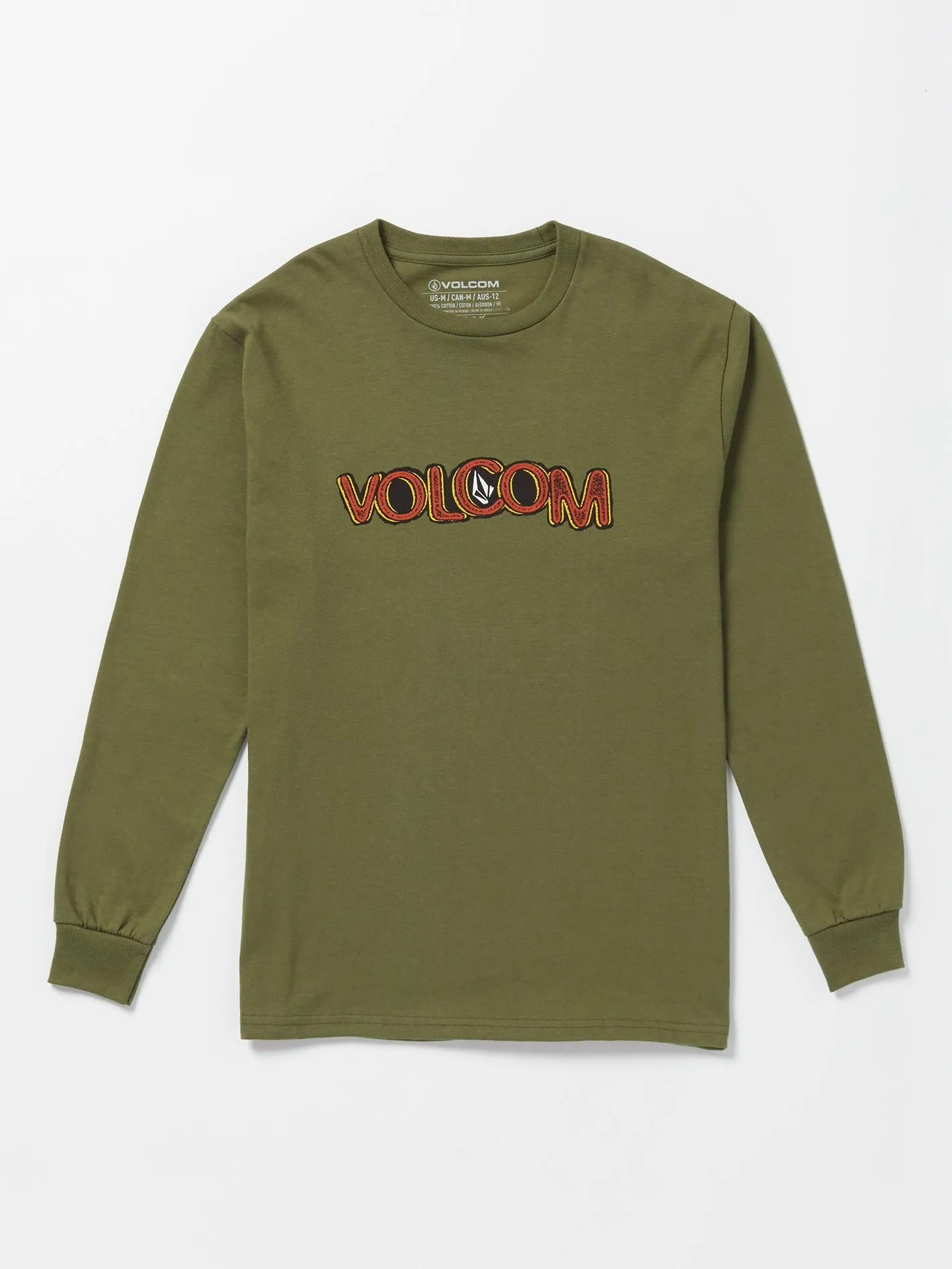 Big Boys Squable Long Sleeve Tee - Military sold by Volcom product image thumbnail 3