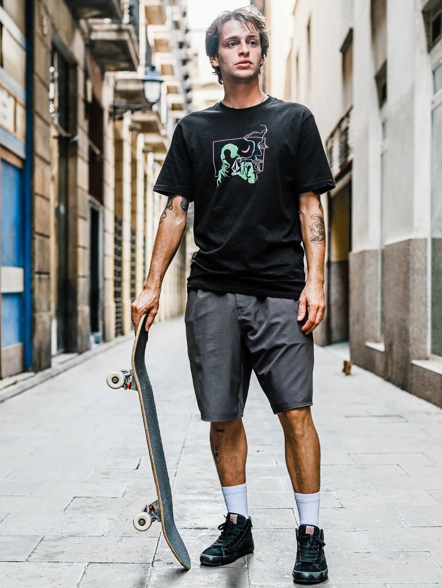 Skate Vitals Axel Short Sleeve Tee - Black sold by Volcom product image thumbnail 2
