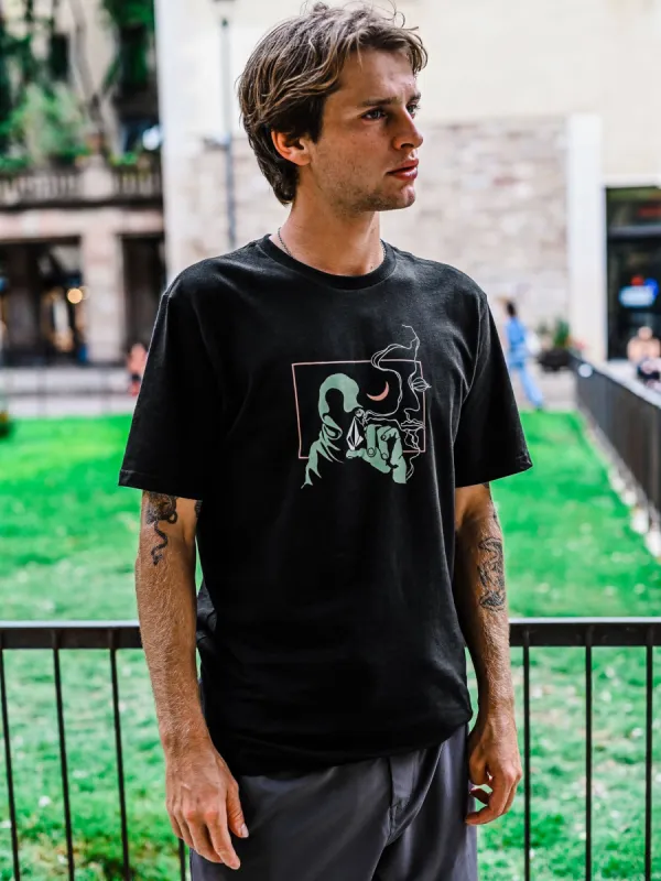 Skate Vitals Axel Short Sleeve Tee - Black sold by Volcom