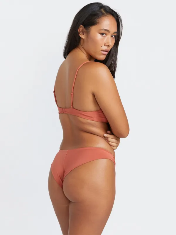 Simply Seamless Cheekini Bikini Bottom - Rosewood sold by Volcom