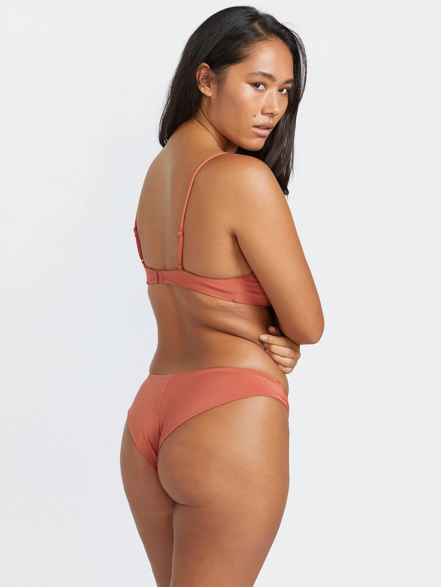 Simply Seamless Cheekini Bikini Bottom - Rosewood sold by Volcom