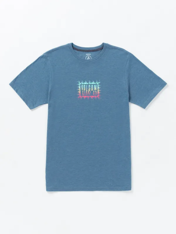 Primed Short Sleeve Tee - Stone Blue Heather sold by Volcom