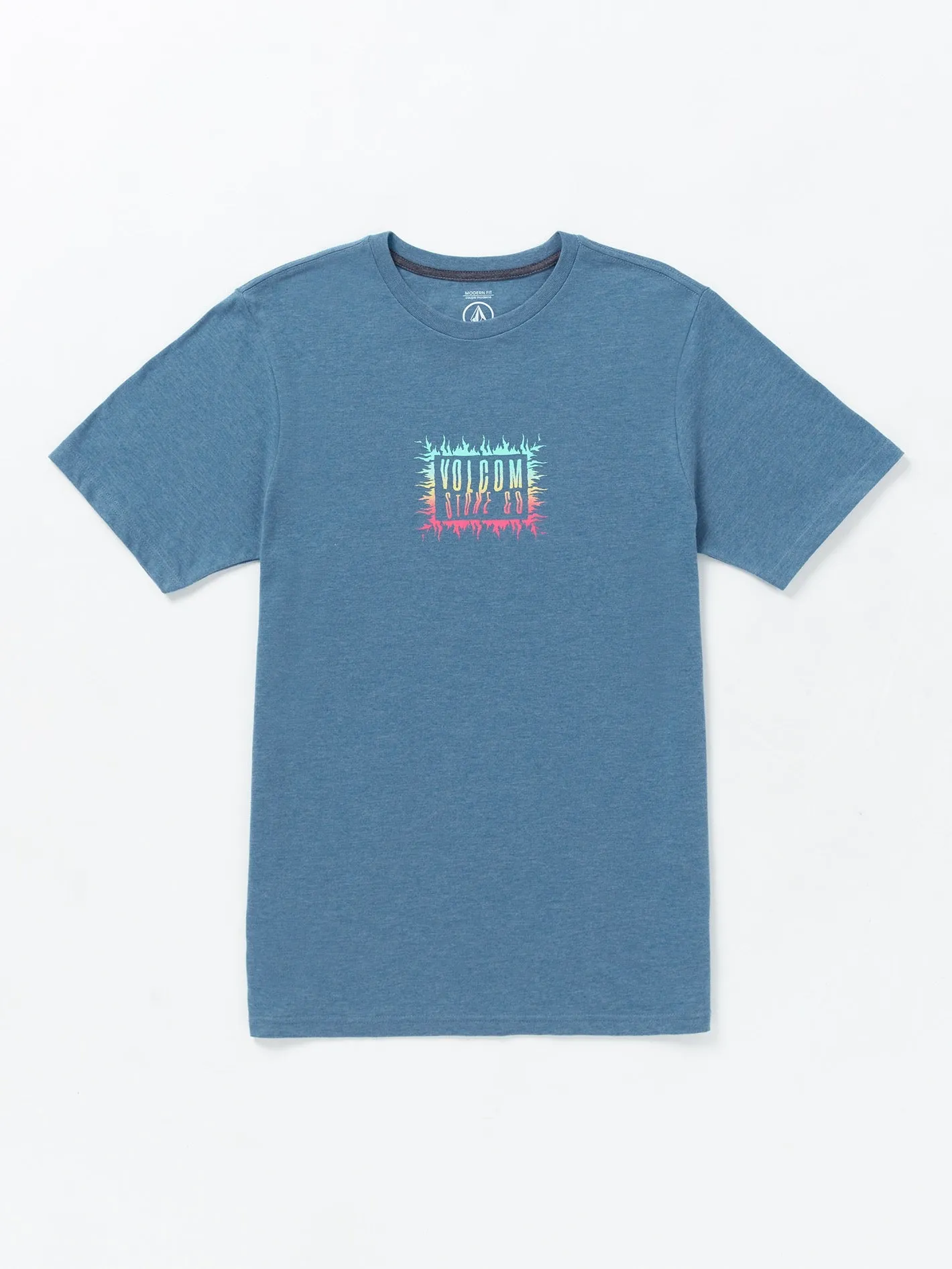 Primed Short Sleeve Tee - Stone Blue Heather sold by Volcom
