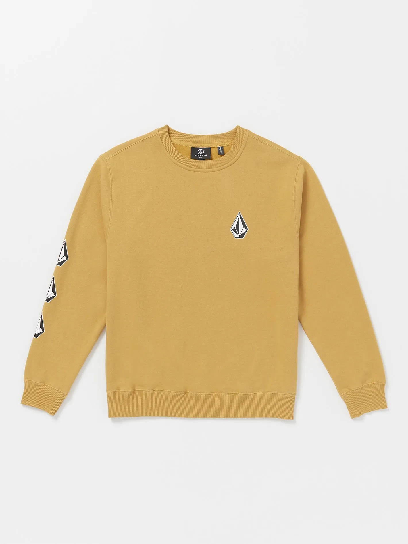 Iconic Stone Crew Sweatshirt - Mustard sold by Volcom
