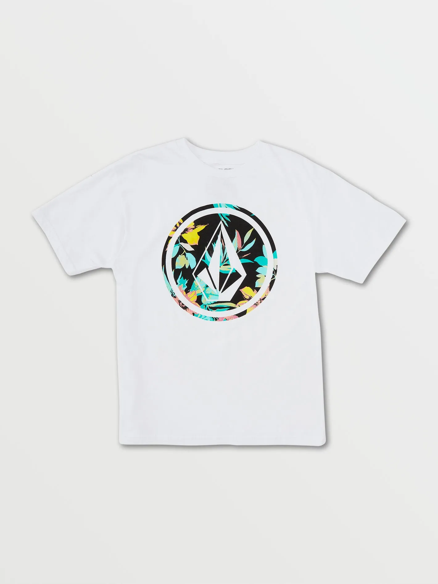 Little Boys Circle Stone Fill Short Sleeve Tee - White Combo sold by Volcom
