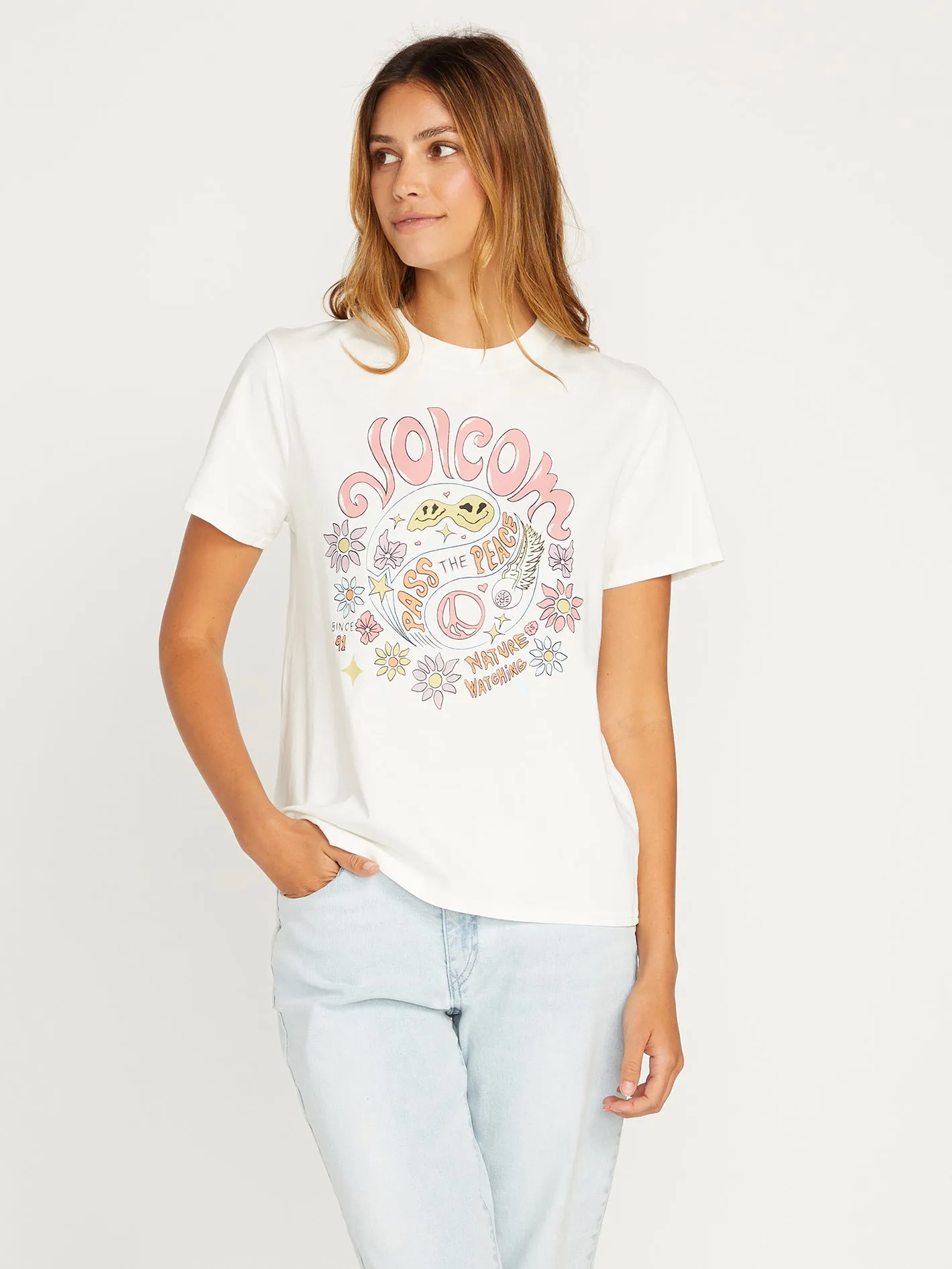 Lock It Up Tee - Star White sold by Volcom