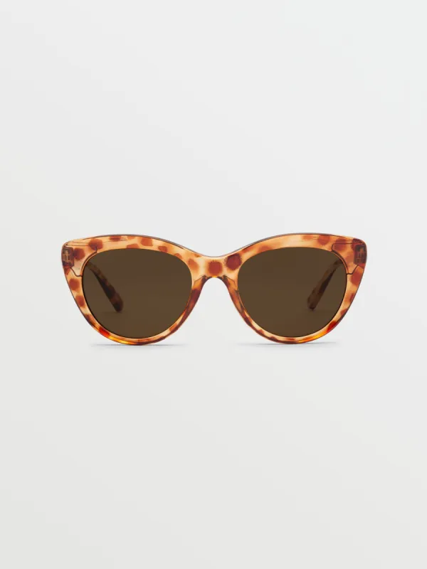 Eyeeye Stone Sunglasses - Polka Tort/Bronze sold by Volcom