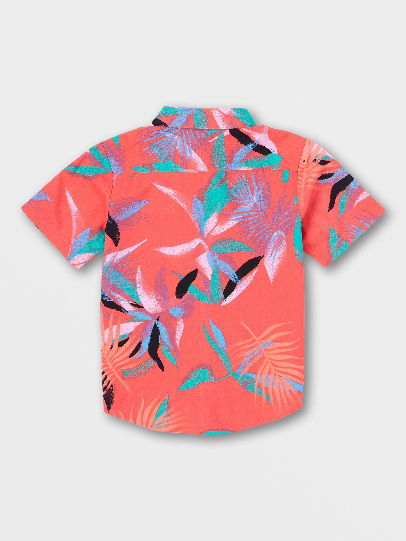Little Boys Leaf Spray Short Sleeve Shirt - Lava Rock Red sold by Volcom product image thumbnail 3