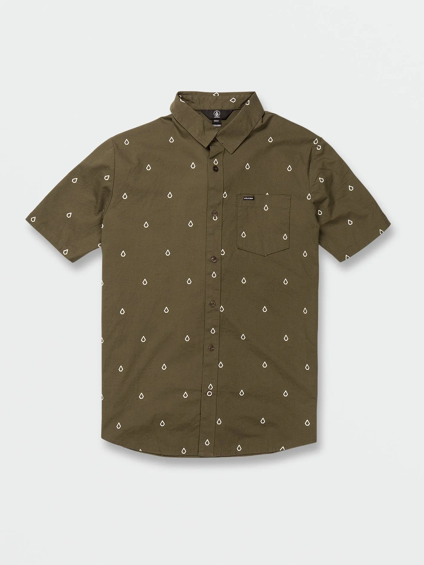 Patterson Short Sleeve Shirt - Military sold by Volcom