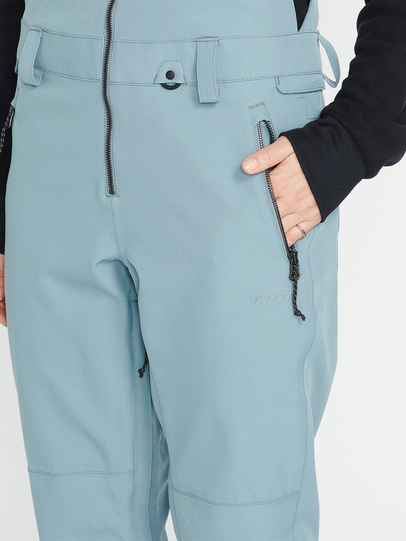 Womens Swift Bib Overall - Green Ash (2022) sold by Volcom product image thumbnail 5