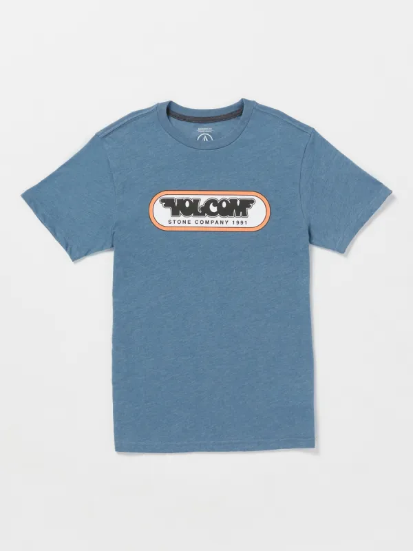 Little Boys Heavy Gain Short Sleeve Tee - Indigo Ridge Heather sold by Volcom