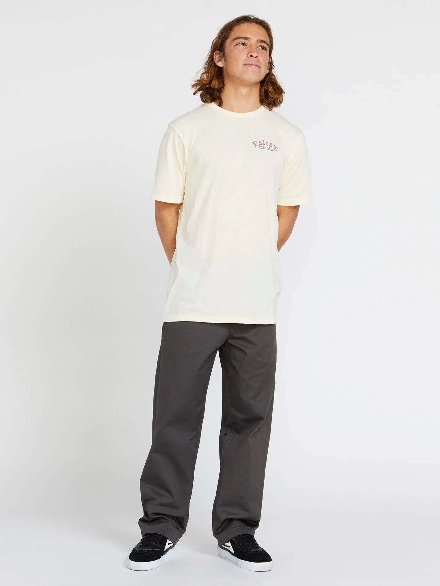 Winsome Short Sleeve Tee - Off White Heater sold by Volcom
