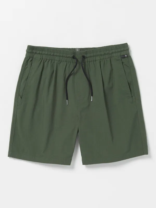 Villa Rue Elastic Waist Shorts - Squadron Green made by Volcom