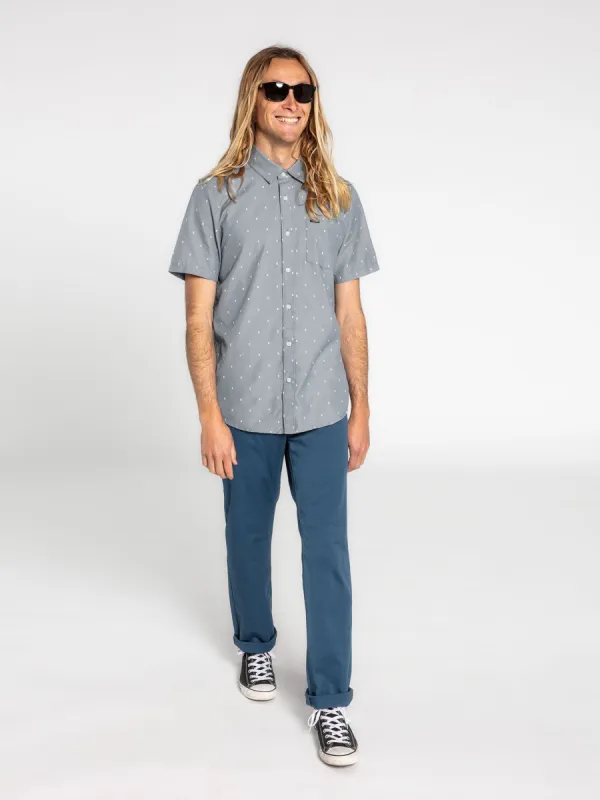 Frickin Modern Stretch Chino Pants - Smokey Blue sold by Volcom