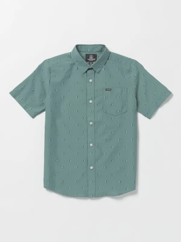Big Boys Mistere Short Sleevew Shirt - Service Blue sold by Volcom