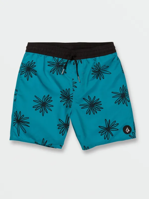 Big Boys Polly Pack Elastic Waist Trunks - Electric Blue sold by Volcom
