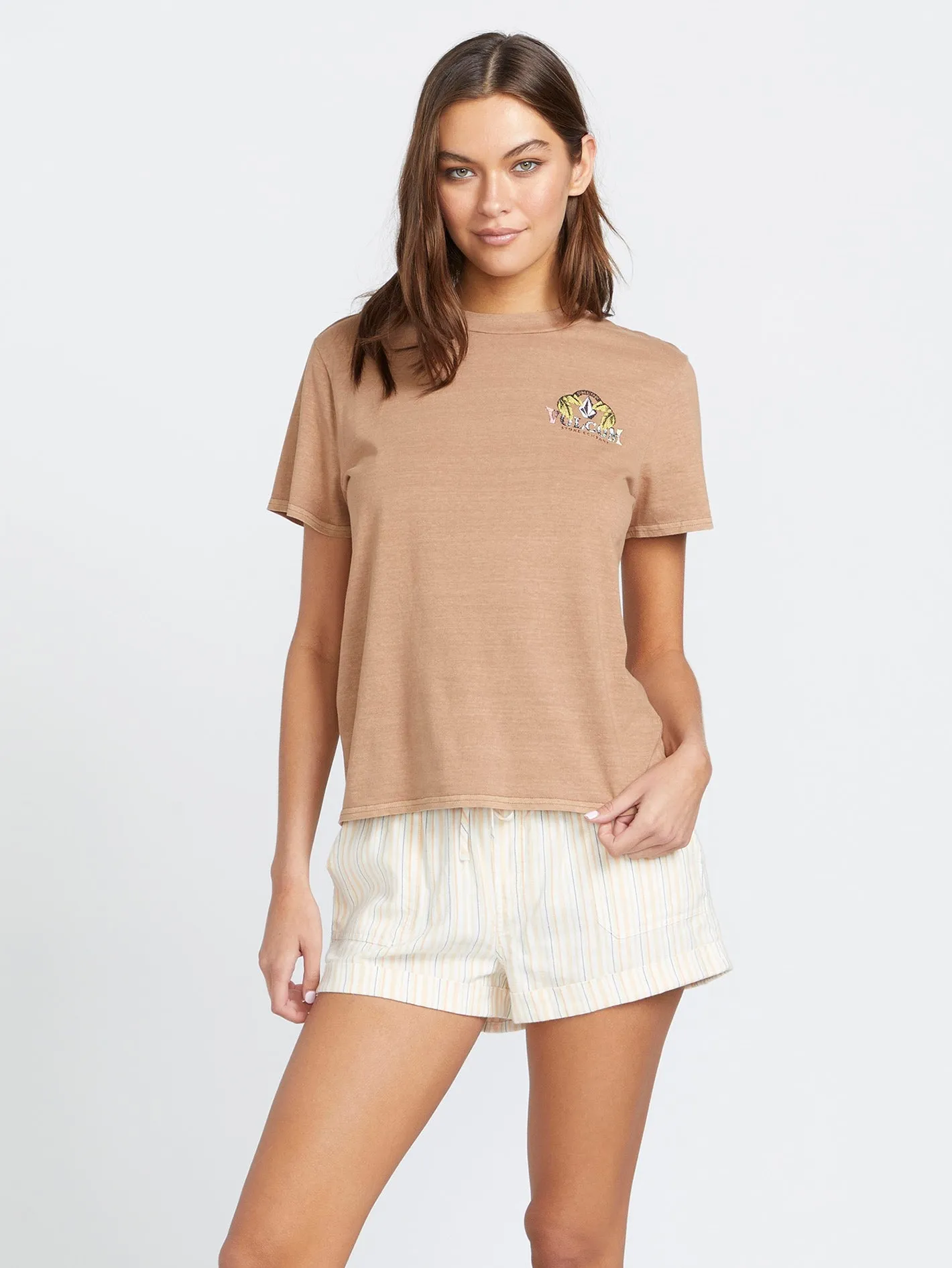 Lock It Up Tee - Mocha sold by Volcom