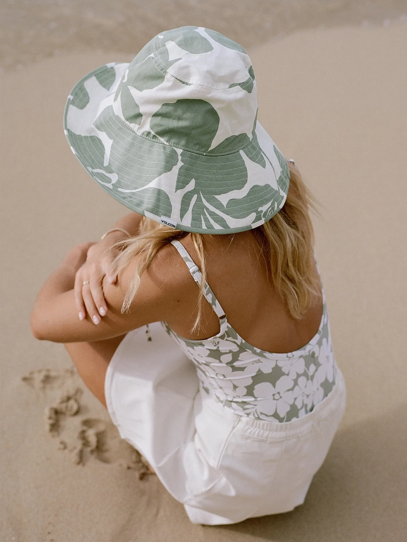Coco Ho Wide Brim Bucket Hat - Sea Glass sold by Volcom