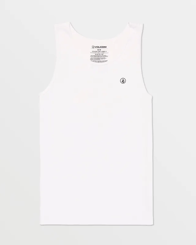 Solid Heather Tank - White sold by Volcom