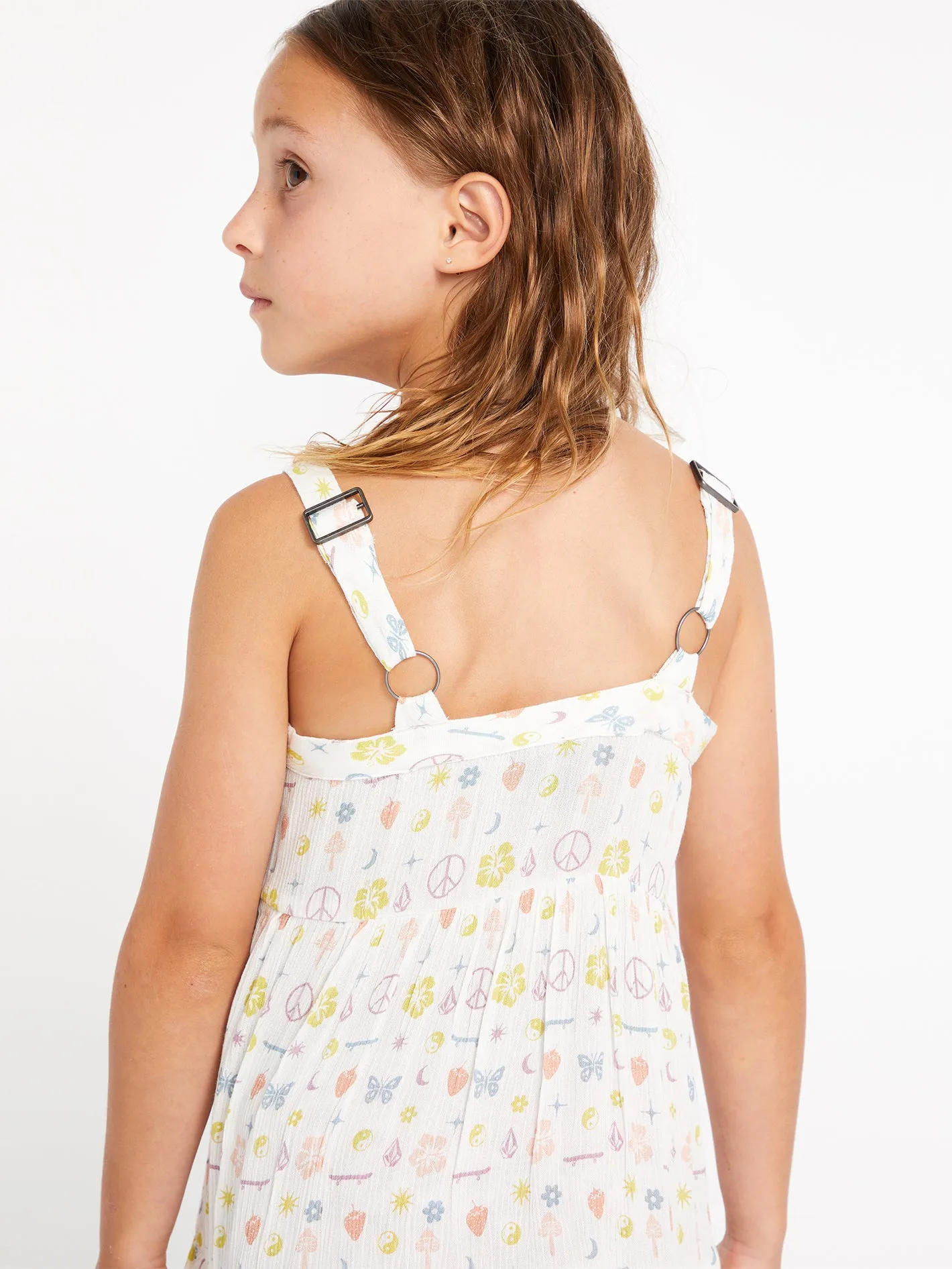 Girls Stickerbook Dress - Star White sold by Volcom product image thumbnail 5