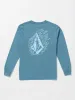 Big Boys Firefight Long Sleeve Tee - Indigo Ridge sold by Volcom
