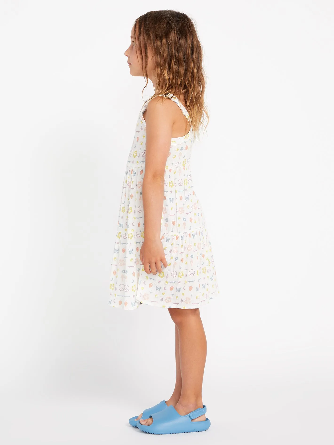Girls Stickerbook Dress - Star White sold by Volcom product image thumbnail 4