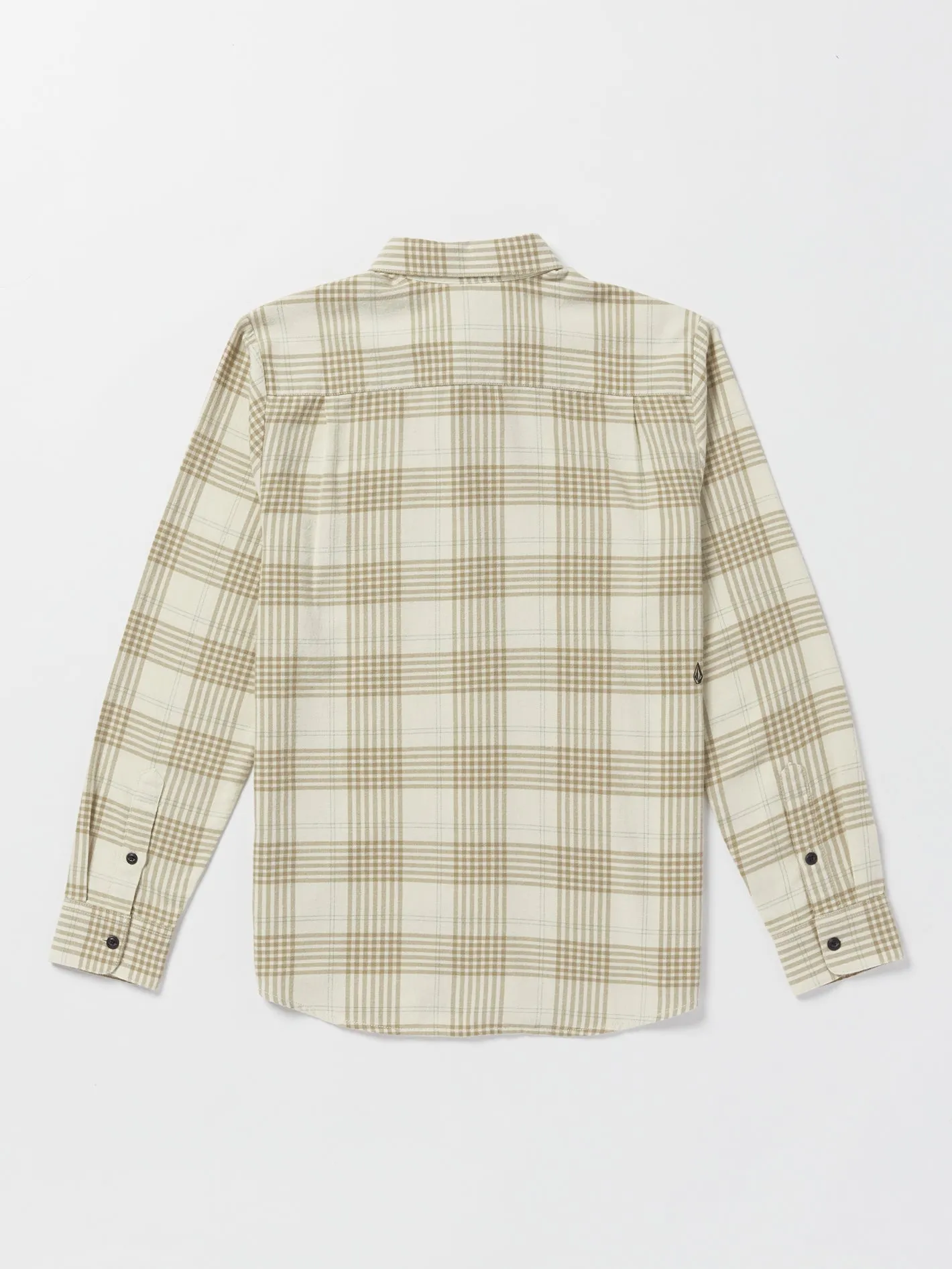 Caden Plaid Long Sleeve Flannel - Dirty White sold by Volcom product image thumbnail 3