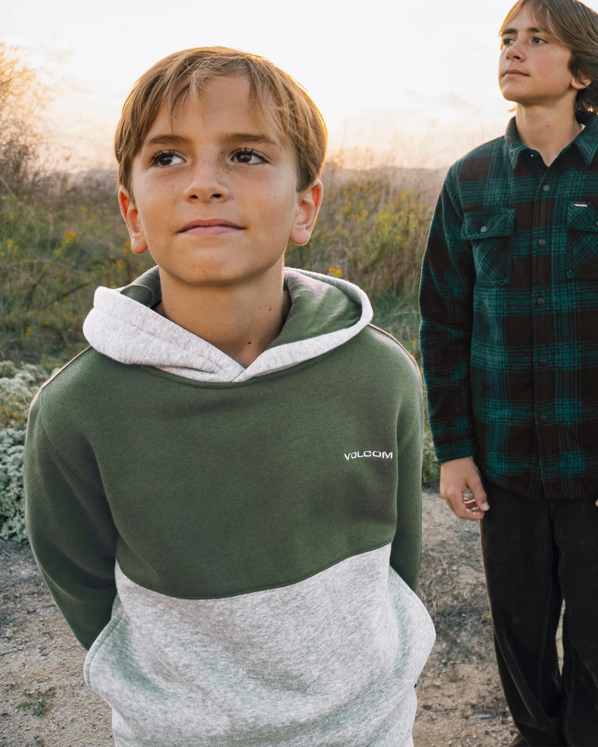 Big Boys Divided Pullover Hoodie - Forest Green sold by Volcom product image thumbnail 2