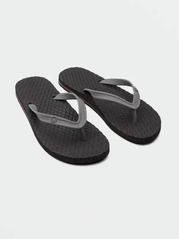 Mens Eco Concourse Sandals - Pewter sold by Volcom
