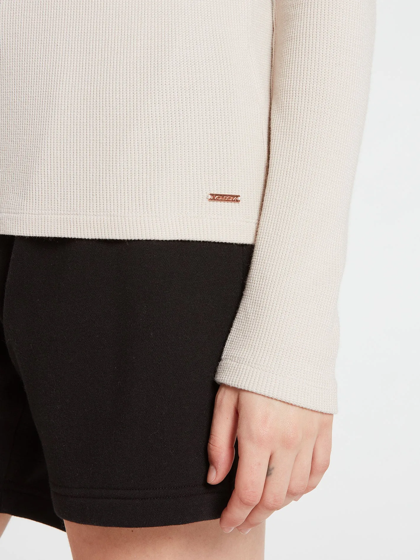 Lived In Lounge Mock Neck Long Sleeve Tee - Bone sold by Volcom product image thumbnail 3