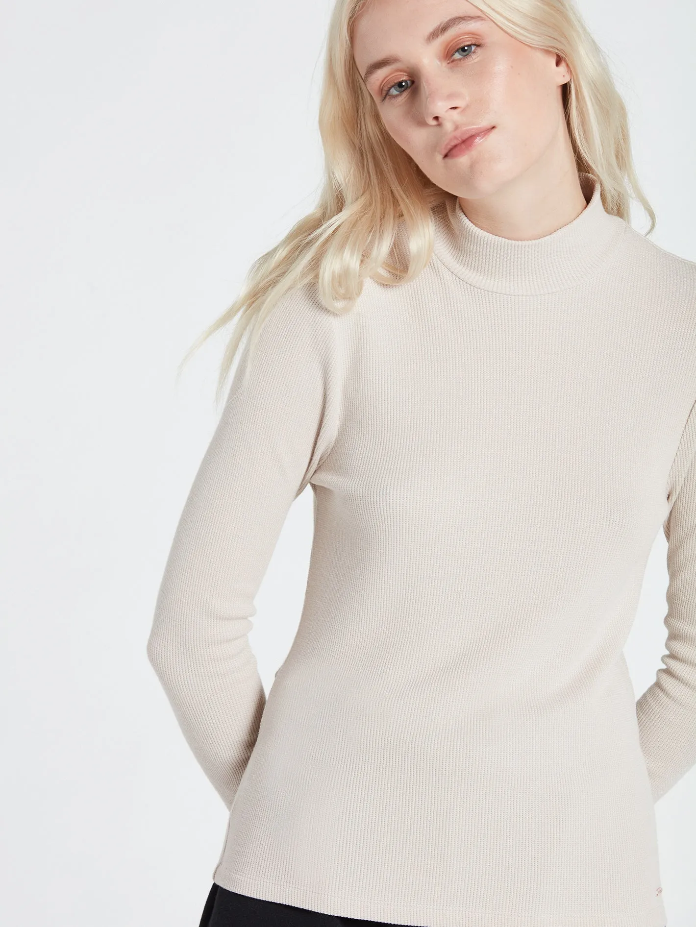 Lived In Lounge Mock Neck Long Sleeve Tee - Bone sold by Volcom product image thumbnail 4