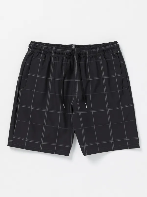 Runoff Elastic Waist Hybrid Shorts - Black sold by Volcom