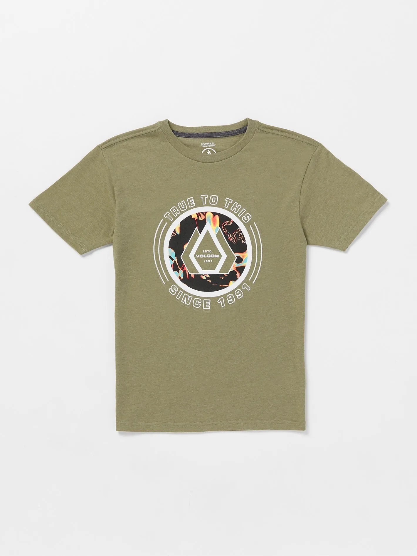 Little Boys Linkfill Short Sleeve Tee - Thyme Green Heather sold by Volcom