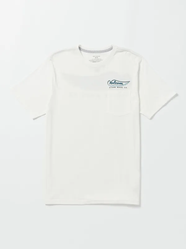 Hi Flyer Pocket Short Sleeve Tee - Off White sold by Volcom