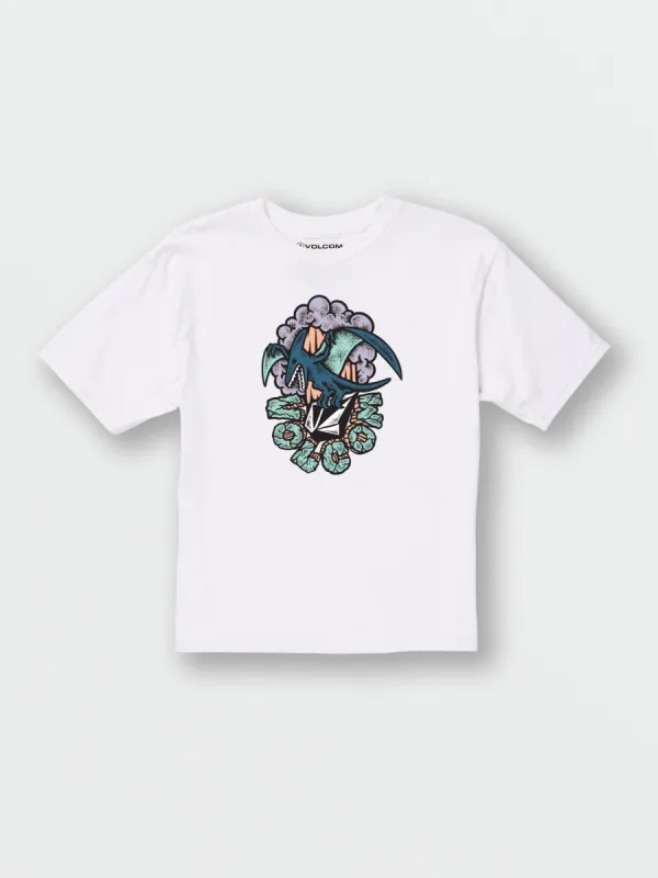Little Boys Dactal Short Sleeve Tee - White sold by Volcom