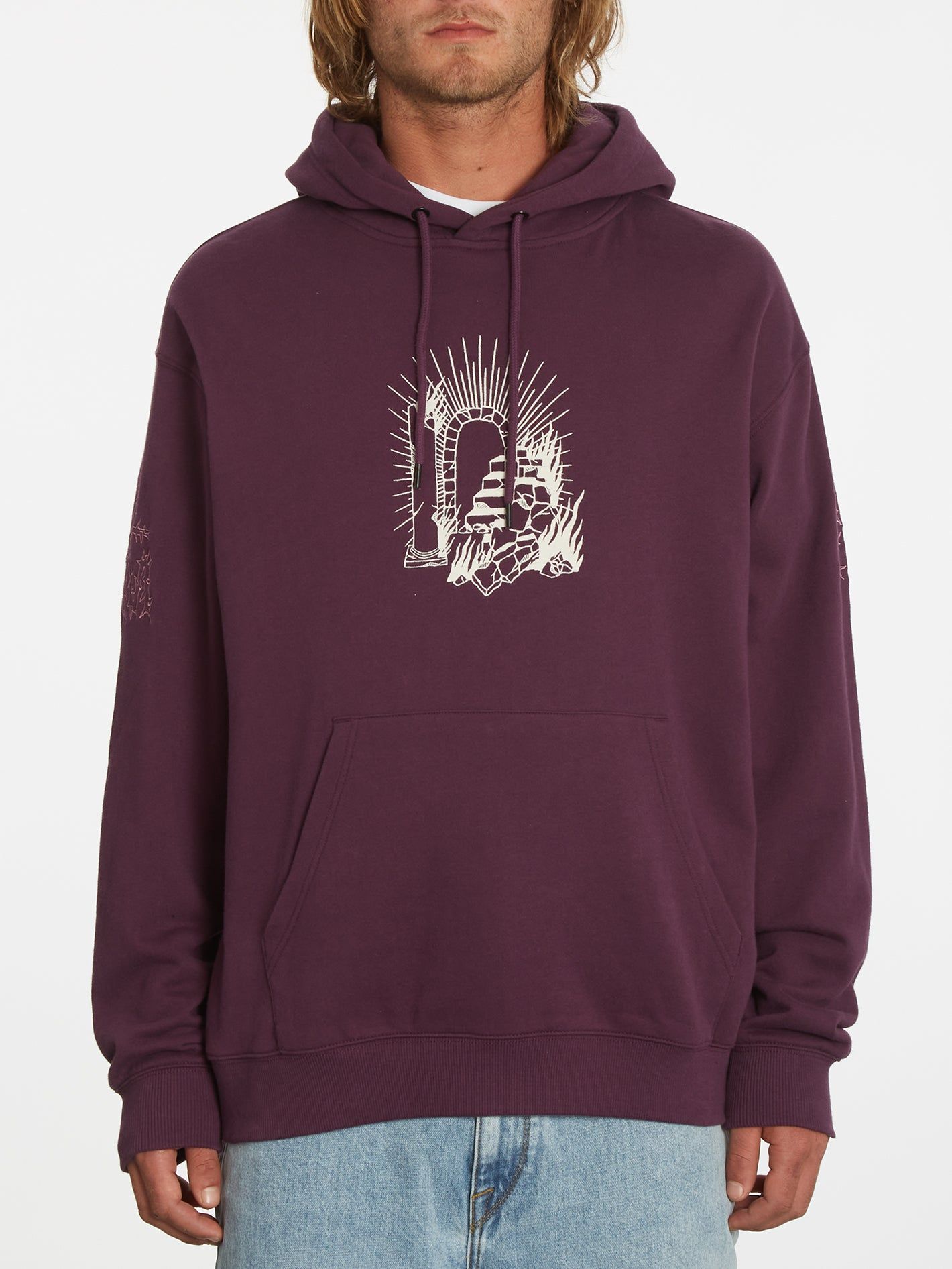 Featured Artist Vaderetro Pullover Hoodie - Mulberry sold by Volcom