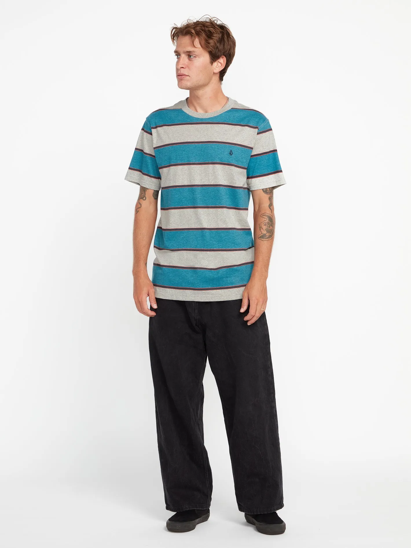 Bandstone Crew Short Sleeve Shirt - Heather Grey sold by Volcom product image thumbnail 3